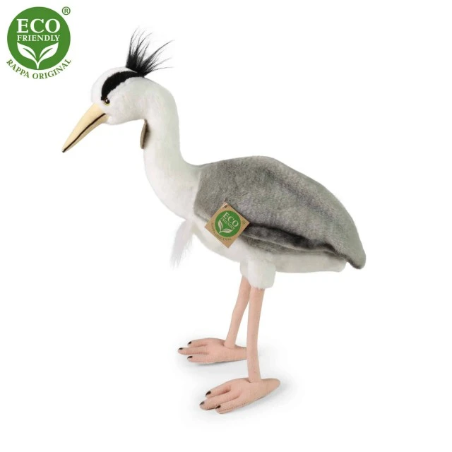 Plush Heron 35 cm. Eco friends series