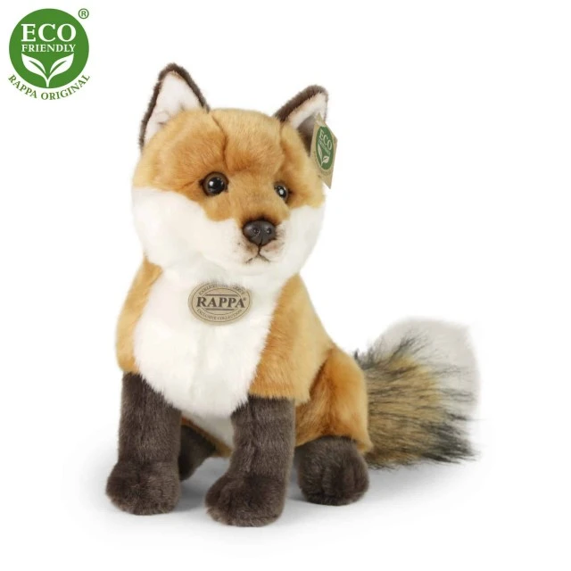 Plush Fox sitting 27 cm.