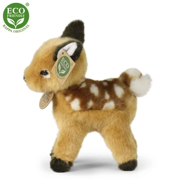 Plush standing deer 22 cm.