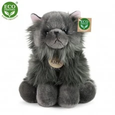 Plush Persian longhair cat sitting 30 cm.