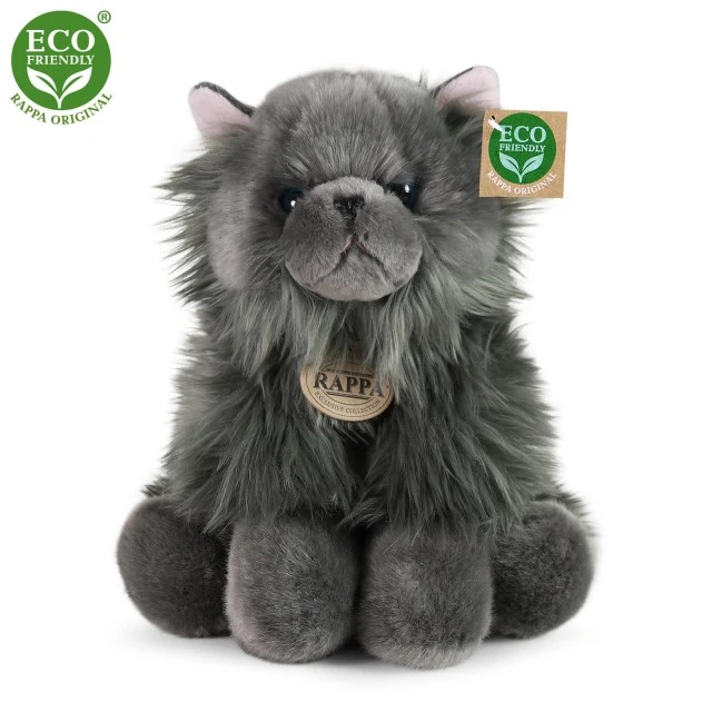 Plush Persian longhair cat sitting 30 cm.