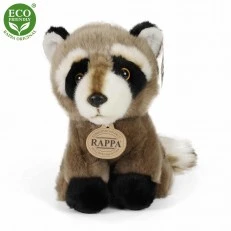 Plush Raccoon sitting 18 cm.