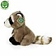 Plush Raccoon sitting 18 cm.