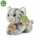Plush kitten with sound gray 15 cm.