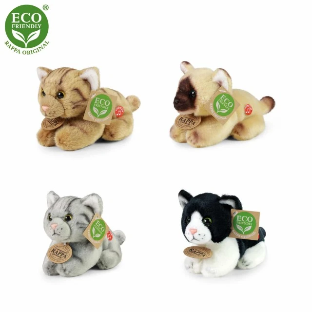 Plush kitten with sound gray 15 cm.