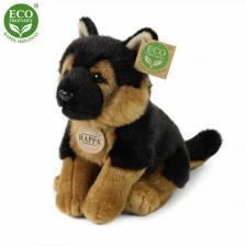 Plush sitting German Shepherd 25 cm.