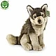 Plush Wolf sitting 28 cm.