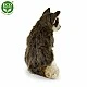 Plush Wolf sitting 28 cm.