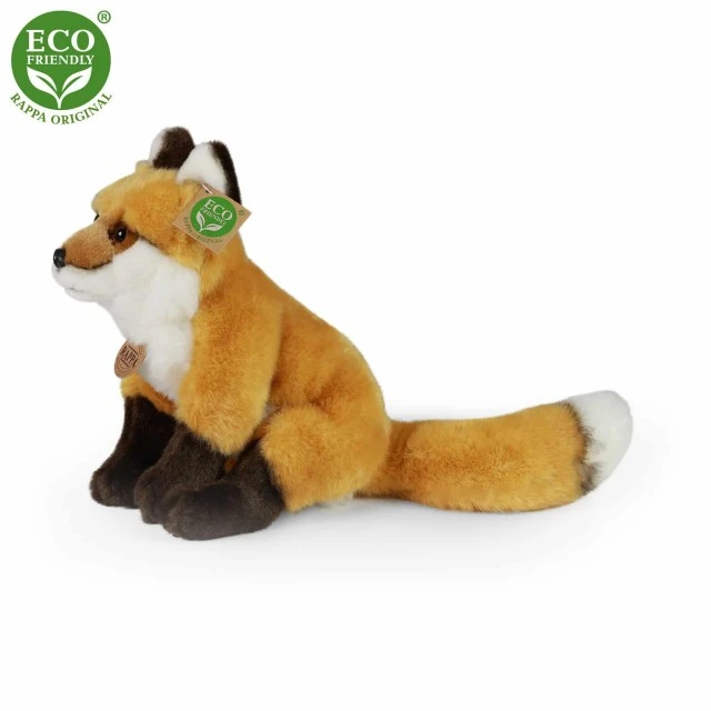 Plush sitting fox 247 cm.