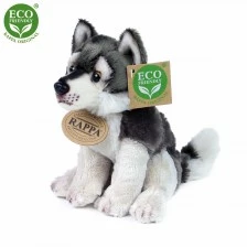 Plush Sitting Wolf 15 cm.