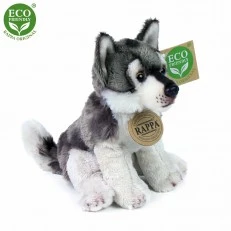 Plush Sitting Wolf 15 cm.