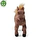 Plush Wild brown horse 29 cm standing