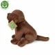 Plush Dog Brown Labrador sitting 20 cm.