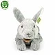 Plush Gray bunny standing 33 cm.