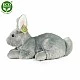 Plush Gray bunny standing 33 cm.