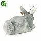 Plush Gray bunny standing 33 cm.