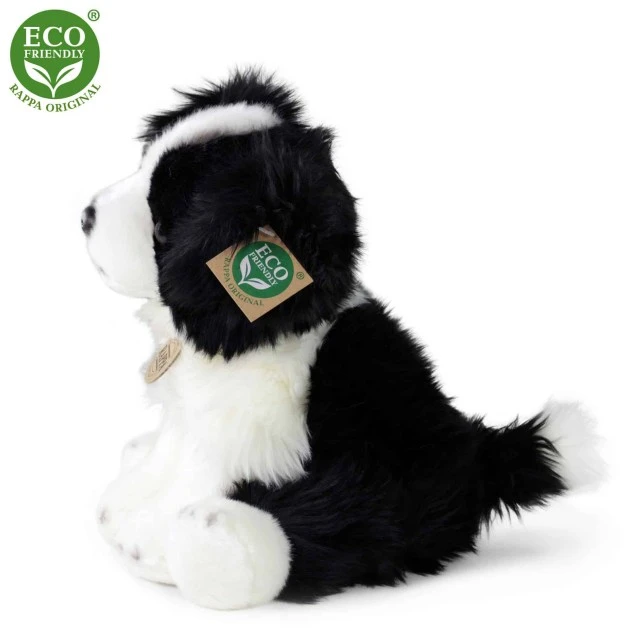 Plush Dog Border Collie sitting 30 cm.