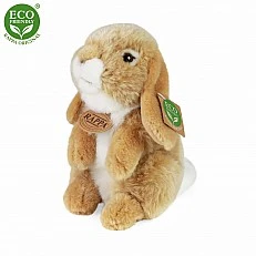 Plush Beige bunny sitting 18 cm.