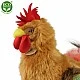 Plush domestic rooster 33 cm.