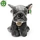 Plush Dog Gray French Bulldog sitting 26 cm.