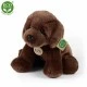 Plush Dog Brown Labrador sitting 26 cm.