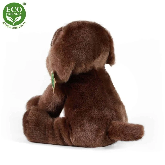 Plush Dog Brown Labrador sitting 26 cm.