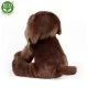 Plush Dog Brown Labrador sitting 26 cm.