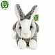 Plush Gray bunny with pink ears standing 23 cm.