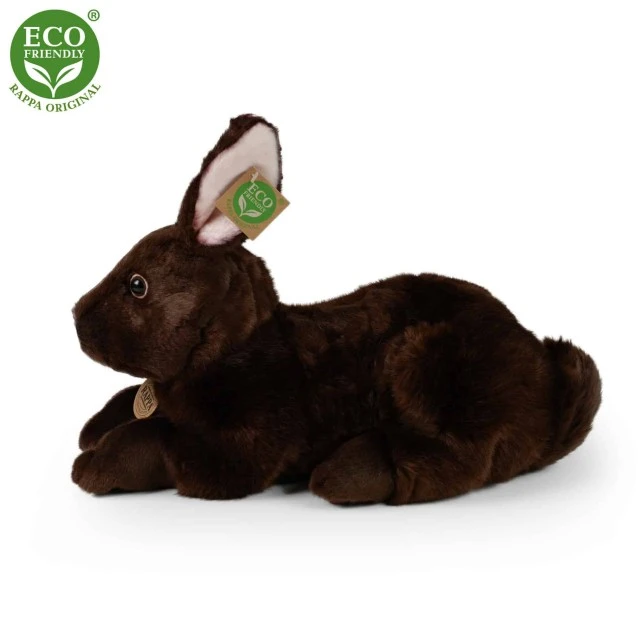 Plush Brown Bunny standing 36 cm.