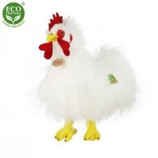 Plush White Rooster 33 cm.