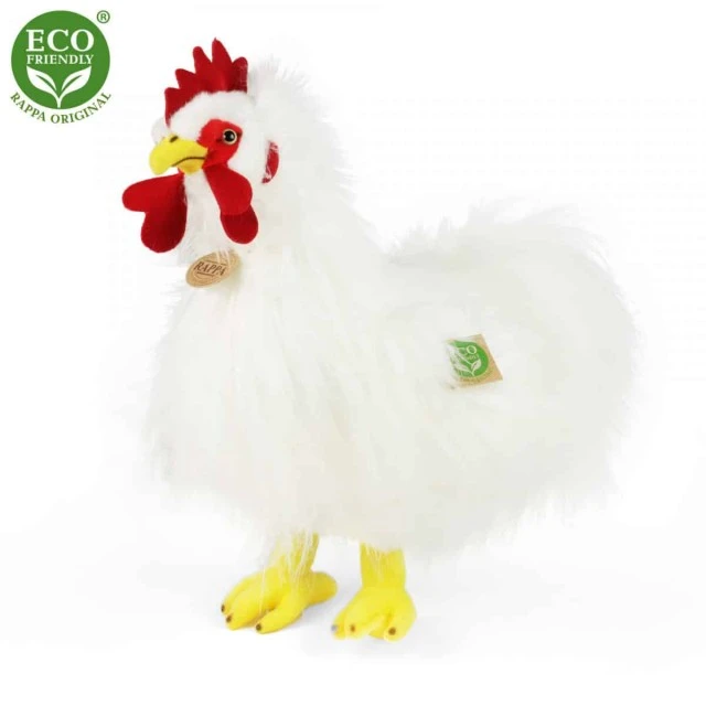 Plush White Rooster 33 cm.