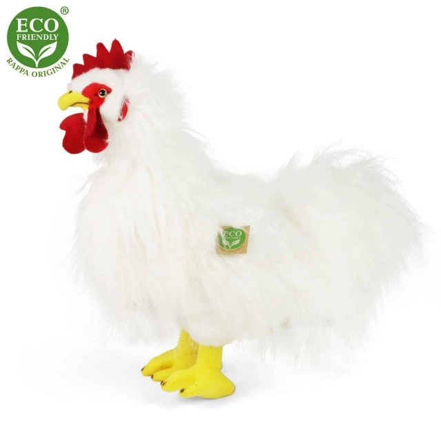 Plush White Rooster 33 cm.