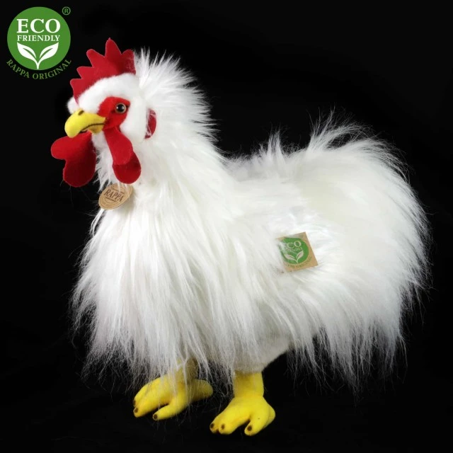 Plush White Rooster 33 cm.