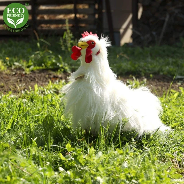 Plush White Rooster 33 cm.