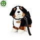 Bernese mountain dog plush standing on a leash23 cm.