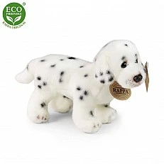 Plush Dalmatian dog standing 20 cm.