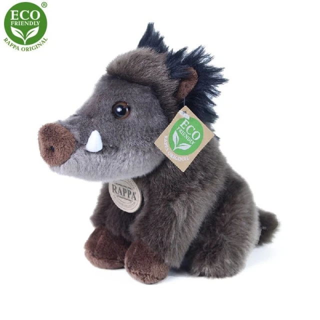 Plush Wild pig 18 cm. sitting