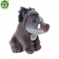 Plush Wild pig 18 cm. sitting
