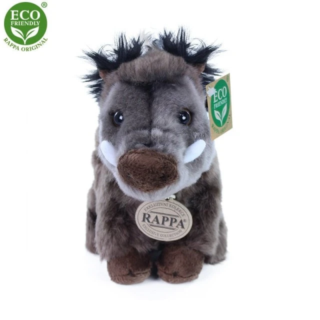Plush Wild pig 18 cm. sitting