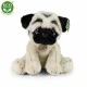 Plush sitting pug dog 30 cm.