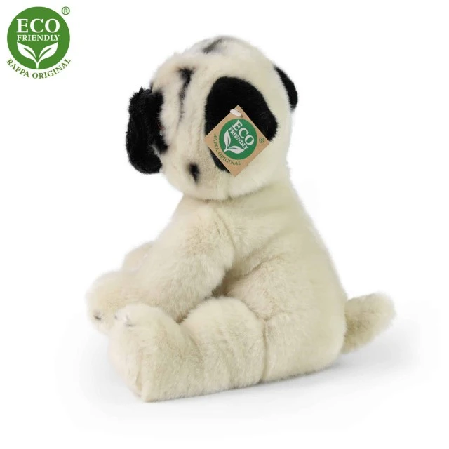 Plush sitting pug dog 30 cm.