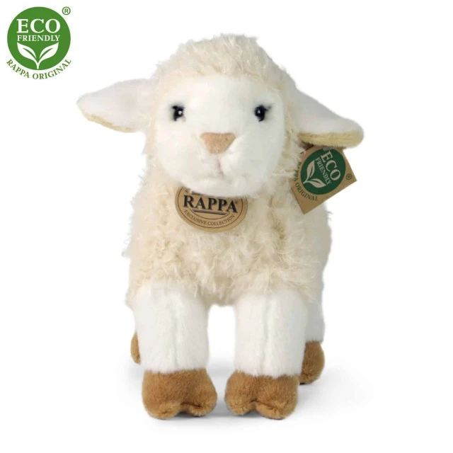 Plush White Lamb standing 23 cm.