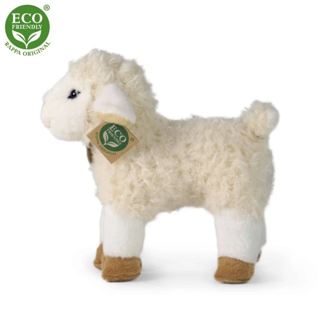 Plush White Lamb standing 23 cm.