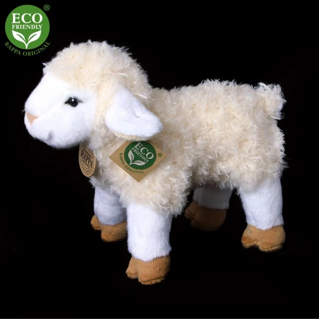 Plush White Lamb standing 23 cm.