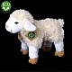 Plush White Lamb standing 23 cm.