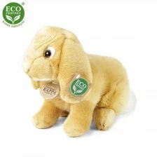 Plush Beige bunny standing 24 cm.