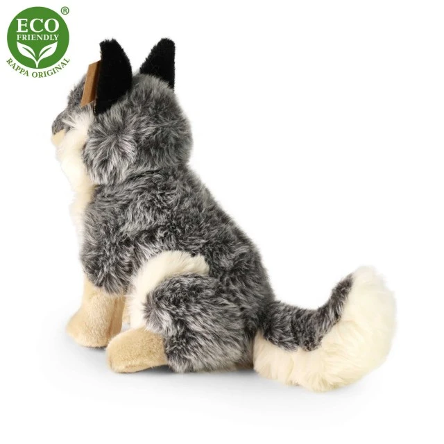 Plush Wolf sitting 28 cm.