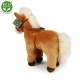 Plush Brown horse with reins standing 30 cm.