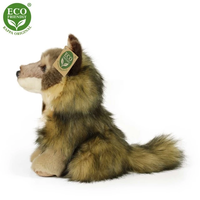 Plush Wolf sitting 20 cm.