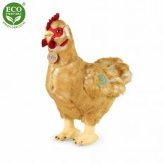 Plush domestic hen with egg 33 cm.